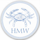 Recherche de preppy monogram autocollants Bleu