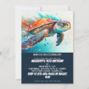 Recherche de de tortue anniversaire invitations Moderne