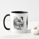 Recherche de coq vintage tasses Cru