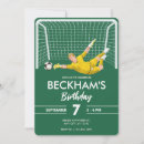 Recherche de gardien but du football cartes invitations Garçon