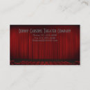 Recherche de rideaux en théâtre cartes visite Film