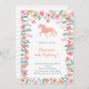 Recherche de pony invitations Aquarelle