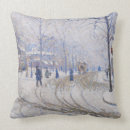 Recherche de scène de rue coussins Hiver