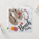 Recherche de sandales invitations Beach party