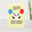 Zoek naar panda verjaardagskaarten Jongens