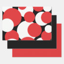 Recherche de pois rouge et blanc papier cadeau Cercles
