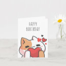 Recherche de chat kawaii vœux cartes Coeur