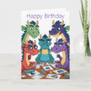 Recherche de à dragon de anniversaire cartes Dragons