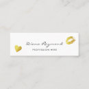 Recherche de profil coeur cartes visite Élégant