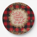 Recherche de tartan assiettes en papier Noël
