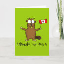 Recherche de castor canadien vœux cartes Fête du canada