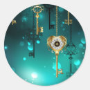 Recherche de clé antique autocollants Steampunk