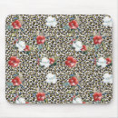 Recherche de léopard rouge tapis souris Blanc