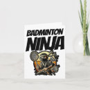 Zoek naar grappig badminton kaarten Racket