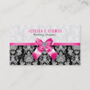 Recherche de noir blanc floral cartes visite Rose