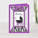 Recherche de copie de zèbre vœux cartes Baby shower