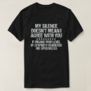 Recherche de silence tshirts Humoristique
