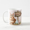 Recherche de oeufs colorés tasses Lapin