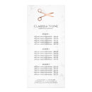 Recherche de menu élégant cartes publicitaires Coiffeur