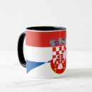 Recherche de drapeau croate tasses Pays