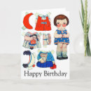 Recherche de poupée papier vœux cartes Mignon