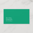 Recherche de minimalisme cartes visite Turquoise