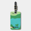 Recherche de drapeau de golf bagages étiquettes Vert