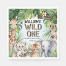 Zoek naar wild oerwoud servetten Blauw