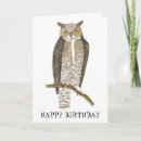 Recherche de owl vœux cartes Oiseau