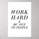 Recherche de génie au travail posters Typographie