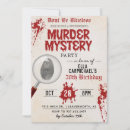 Recherche de meurtre mystère cartes invitations Dîner