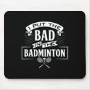 Recherche de raquette tapis souris Joueur de badminton