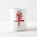 Recherche de rouge chinois tasses Zodiaque
