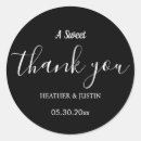 Recherche de remerciements mariage autocollants Élégant