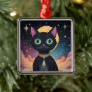 Recherche de futuriste ornements Chat noir