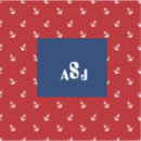 Recherche de ancre blanche autocollants Monogramme