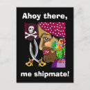 Recherche de perroquet pirate cartes postales Jolly roger
