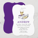 Recherche de pourpre bar bat mitzvah invitations Célébration