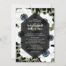 Recherche de black and white floral invitations Fleurs