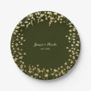 Recherche de olive green paper assiettes Floral