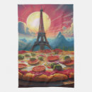 Recherche de tour eiffel cuisine linges Coloré