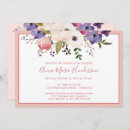 Recherche de rose fille baptême invitations Simple