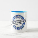 Recherche de voyageur tasses Logo