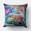 Recherche de fourgon coussins Bleu