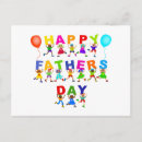 Recherche de fête des pères heureuse cartes postales Enfants