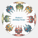 Recherche de robots mignons autocollants Science fiction