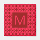Recherche de motifs géométriques magnets Rouge
