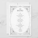 Recherche de menu vintage mariage invitations Élégant