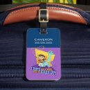 Recherche de selle bagages étiquettes Cowgirl heureuse sur dinosaure