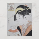 Recherche de peintures japonaises cartes postales Geisha